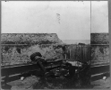 Wreck of Blakely gun on the Frazer's wharf, Charleston, S.C.
