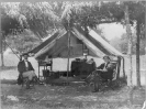 2 officers of the staff of General A.A. Humphrey seated in front of tent