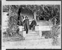 Bv't. Maj. General Rufus Ingalls, full-length portrait, standing on steps, facing left, with two other soldiers