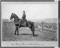 Bv't Major General M.R. Patrick, full-length portrait, on horseback, facing left