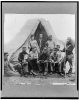 Group of soldiers of Co. G., 71st New York Volunteers, posed in front of tent