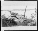 Military bridge across James River at Varina Landing
