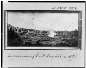 Interior view of Fort Sumter in 1863