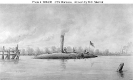 CSS Manassas (1861-62) 
 
    Wash drawing by R.G. Skerrett, 1904. 
 
    U.S. Naval Historical Center Photograph.