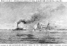 Capture of CSS Selma by USS Metacomet, 5 August
    1864 
 
    Engraving by Winham, 