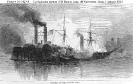 Capture of USS Harriet Lane, 1 January 1863 
 
    Engraving published in Harper's 