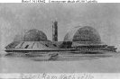 Confederate Ironclad Nashville 
 
    Contemporary sketch of the ship. 
 
    U.S. Naval Historical Center Photograph.