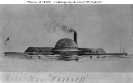 Confederate Ironclad Nashville 
 
    Contemporary sketch of the ship. The incomplete Nashville
    was surrendered to Union forces on 10 May 1865. 
 
    U.S. Naval Historical Center Photograph.