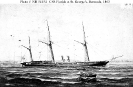 CSS Florida (1862-1864) 
 
    19th Century photograph of an artwork depicting the ship at St.
    George's, Bermuda, 1863. 
 
    U.S. Naval Historical Center Photograph.