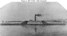 CSS Albemarle (1864-1864) 
 
    19th Century photographic reproduction of an artwork. 
 
    U.S. Naval Historical Center Photograph.