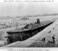 CSS Virginia (1862-1862) 
 
    Halftone reproduction of an artwork copyrighted by G.S. Richardson,
    1906, depicting the ship drydocked at the Norfolk Navy Yard,
    circa early 1862, while nearing completion after conversion from
    t