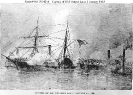 Capture of USS Harriet Lane, off Galveston, Texas, 1 January
    1863 
 
    Engraving, published in 