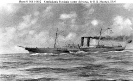 Confederate Blockade Runner Advance 
 
    Sepia wash drawing by R.G. Skerrett, 1899. 
 
    Courtesy of the U.S. Navy Art Collection, Washington, D.C. 
 
    U.S. Naval Historical Center Photograph.