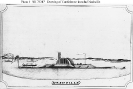 Confederate Ironclad Nashville 
 
    Drawing made circa 1865. The incomplete Nashville was
    surrendered to Union forces on 10 May 1865. 
    The original drawing is in color. Written in pencil in its lower
    left is 