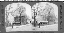 New York Navy Yard, Brooklyn, New York 
 
    Photograph published on a stereograph card, showing the Boxer
    Monument and its vicinity, circa the 1870s. On exhibit near the
    monument, at left and left center, are an old cannon and the
    