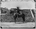 Gettysburg, Pennsylvania. Lt. Col. Samuel K. Schwenk, 50th Pennsylvania Infantry (seated on horse)