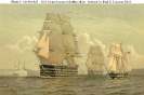 Warships of the sailing navy 
 
    Chromolithograph by Armstrong & Company, after an 1893 watercolor
    by Fred S. Cozzens, published in 