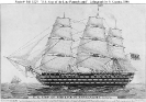 U.S. Ship of the Line Pennsylvania (1837-1861) 
 
    Lithograph by N. Currier, 2 Spruce St., New York, 1846, depicting
    the ship under sail. 
 
    U.S. Naval Historical Center Photograph.