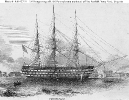 USS Pennsylvania (1837-1861) 
 
    Line engraving published in 