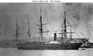USS Saranac (1850-1875) 
 
    At a harbor mooring. 
 
    Courtesy of the Bethlehem Steel Company Archives. Skerrett Collection. 
 
    U.S. Naval Historical Center Photograph.