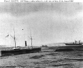 USS Wateree (1864-1868) 
 
    Stranded at Arica, Chile, after she was washed ashore by the
    13 August 1868 tidal wave. 
    The Peruvian corvette America is partially visible in
    the distance. 
 
    Courtesy of Mrs. A.B. H