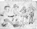 USS Saranac (1850-1875) 
 
    Cartoon inscribed 