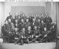 Asssistant Secretary of the Navy Gustavus V. Fox (6th from
    left, 2nd row) 
 
    With Russian officers and officers of USS Miantonomoh
    and USS Augusta, during his visit to Europe in 1866. 
    Others identified in this group