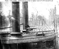 USS General Lyon (1862-1865) 
 
    View of the ship's upper deck, forward, during the Civil War,
    showing her smokestacks and a 12-pounder Dahlgren howitzer on
    an iron field carriage. 
    Note low wooden railing around the deck ed