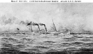 Blockade Runner Banshee (1862) 
 
    Halftone reproduction of an artwork by R.G. Skerrett, 1899. 
 
    U.S. Naval Historical Center Photograph.