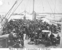 USS Miami (1862-1865) 
 
    Members of the ship's crew on the forecastle, circa 1864-65. 
    Frank W. Hackett, a former officer of the ship, wrote in 1910:
    