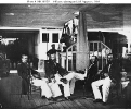 USS Agawam (1864-1867) 
 
    Some of the ship's officers relaxing on deck, while she was serving
    on the James River, Virginia, in the summer of 1864. 
    They are (from left to right): 
    Assistant Paymaster H. Melville Hanna; 
