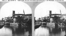 USS Miantonomoh (1865-1874) 
 
    Moored off the Washington Navy Yard, D.C., in 1865-66. USS Montauk
    is tied up alongside, to the left. 
    The Navy Yard's western shiphouse is visible in the right background. 
    Photo mount