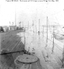 USS Lehigh (1863-1904) 
 
    View on deck looking forward, showing water coming aboard while
    the monitor was underway at sea off Cape Cod, Massachusetts,
    4 May 1898. 
    Note neatly coiled line in the foreground. 
 
    Donatio