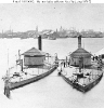 Monitors laid up at Boston Navy Yard, Circa 1871-72