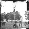 Thaddeus S. Lowe observing the battle from his balloon Intrepid