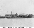 USS Siren (1898-1910) 
 
    At the New York Navy Yard, Brooklyn, New York, 8 July 1898. Another
    converted yacht is astern of her, and the receiving ship USS
    Vermont is in the left distance. 
    Note Siren's fancy ta