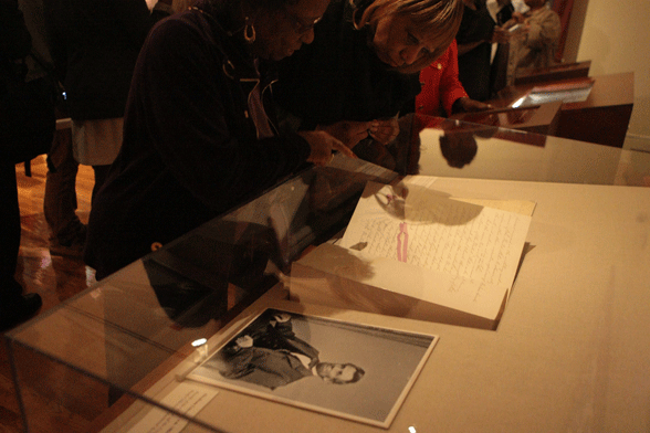 Preliminary Emancipation Proclamation on Display Crowd Viewing
