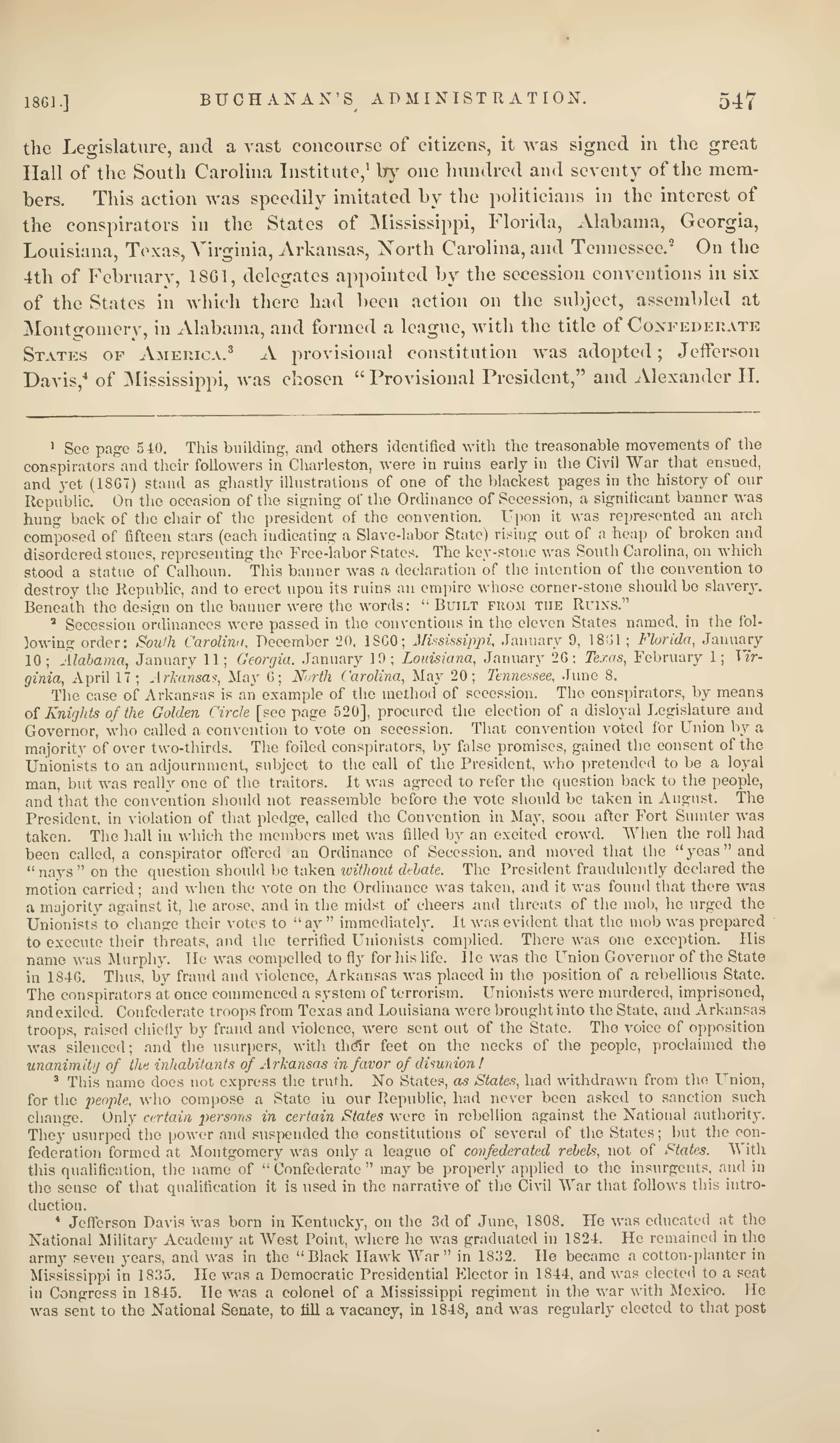 Chapter XV Buchanan Administration Lossing Pictorial History of the United States img 16