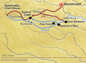 Eastern Theater - 1865 map