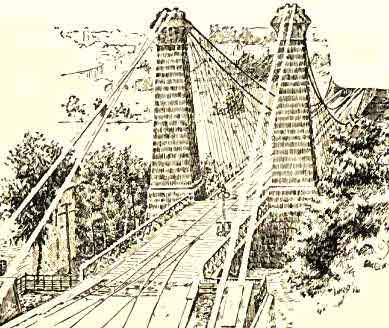 Old Stone Towers of the Niagara Suspension Bridge