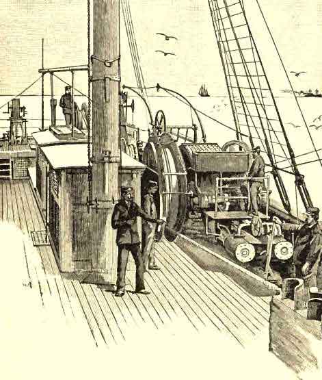 Paying out Cable Gear. From Chart House
