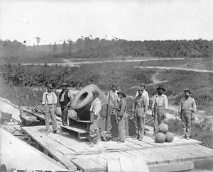 The "Dictator,"  a 13 inch mortar used during the Siege of Petersburg, Virginia.