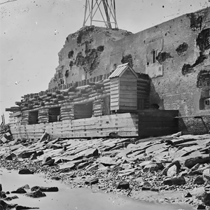 Channel side of Fort Sumter.